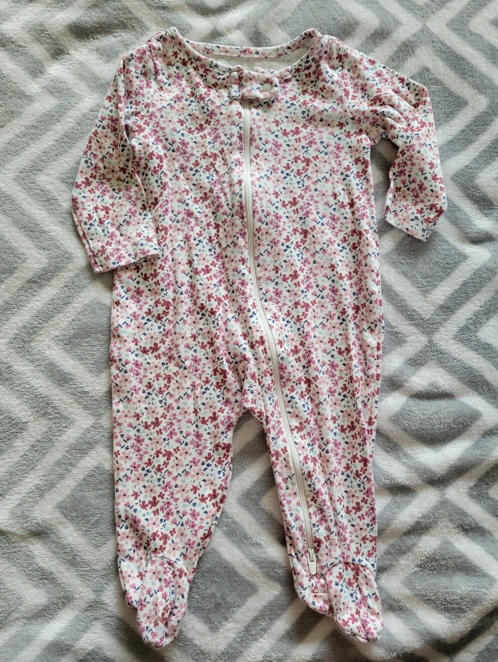 Baby Girls size 6 months Floral sleeper